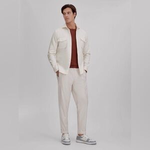 Reiss Off-White Textured Fabric